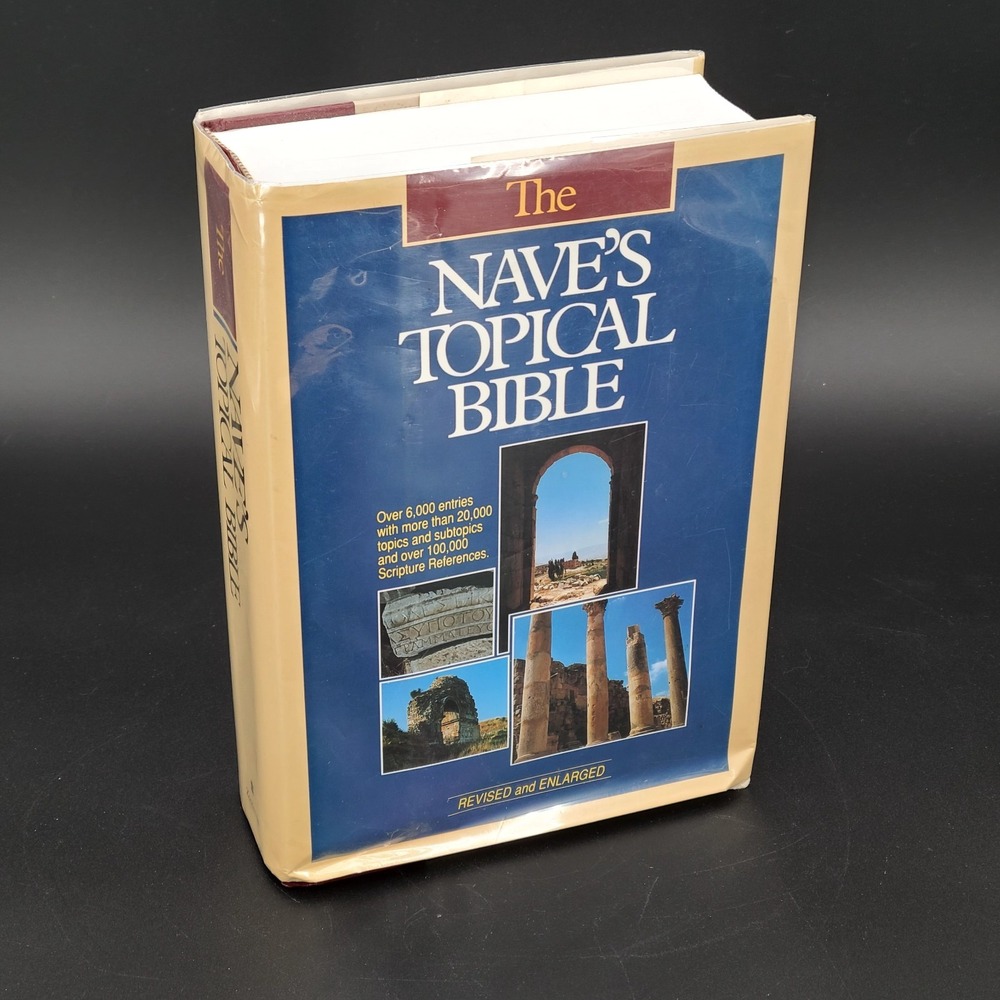 1969 Zondervan Nave's Topical Bible Edward Viening HC DJ Vintage Christian